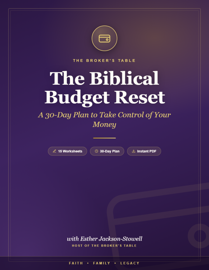 The Broker's Table - budget-cover-v2
