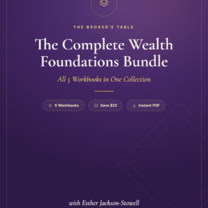 Complete Wealth Foundations Bundle cover — 5 workbooks for faith-driven women