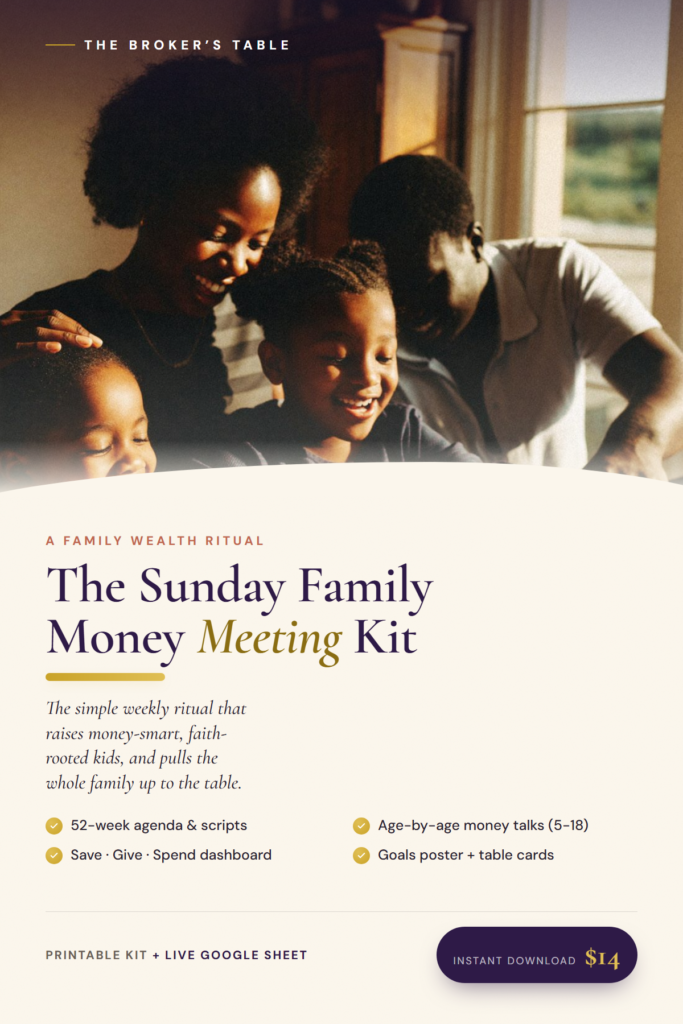 The Sunday Family Money Meeting Kit cover
