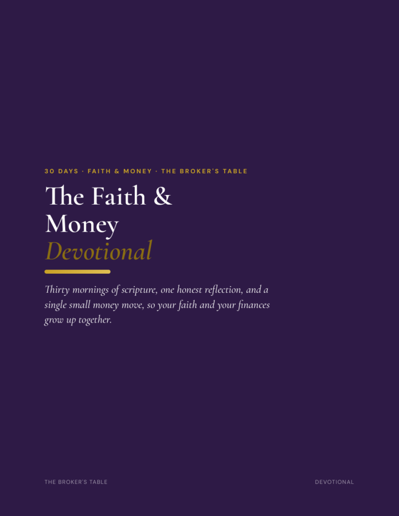 The Broker's Table - bt-20260925-faith-workbook-cover