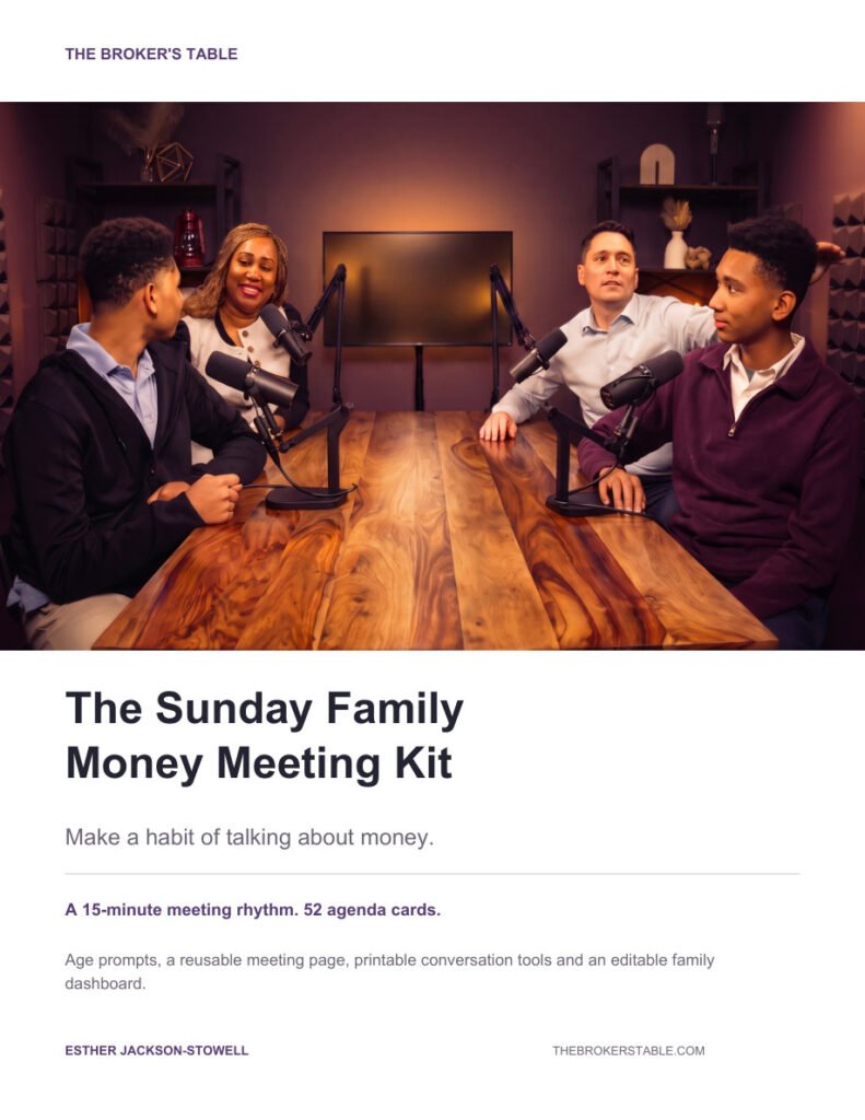 Sunday Family Money Meeting Kit