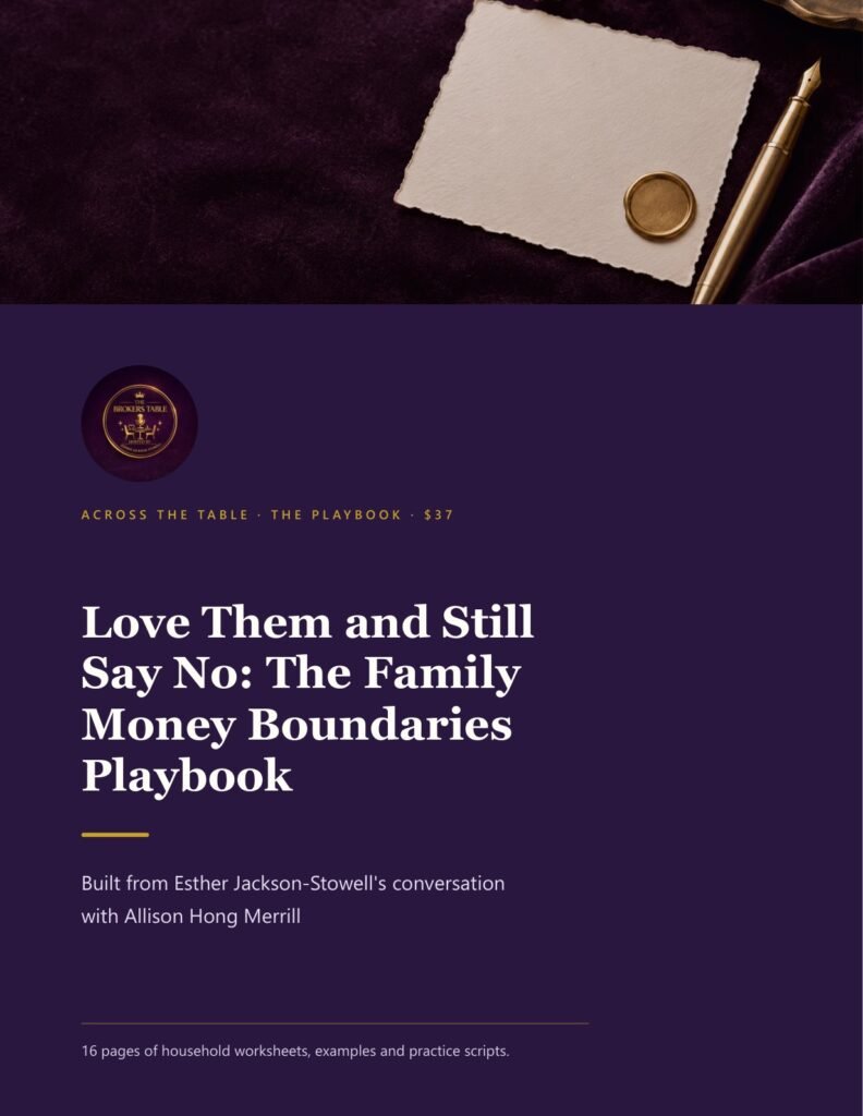The Broker's Table - family-money-boundaries-cover