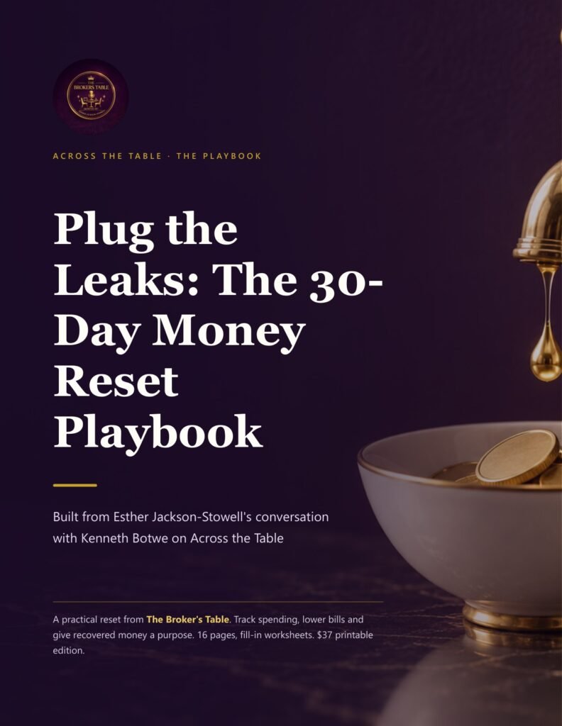 The Broker's Table - plug-the-leaks-cover