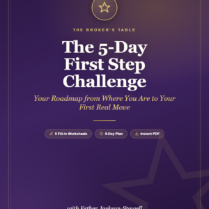 The 5-Day First Step Challenge cover — faith-driven wealth workbook